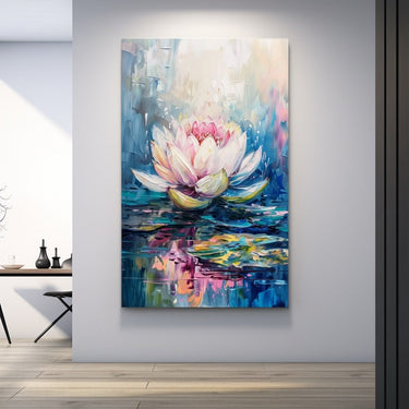 Lotus Flower Acrylic Painting